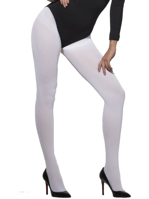 Sexy White Opaque Tights