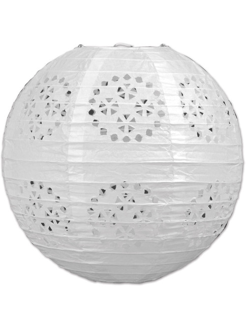 White Lace Paper Lanterns