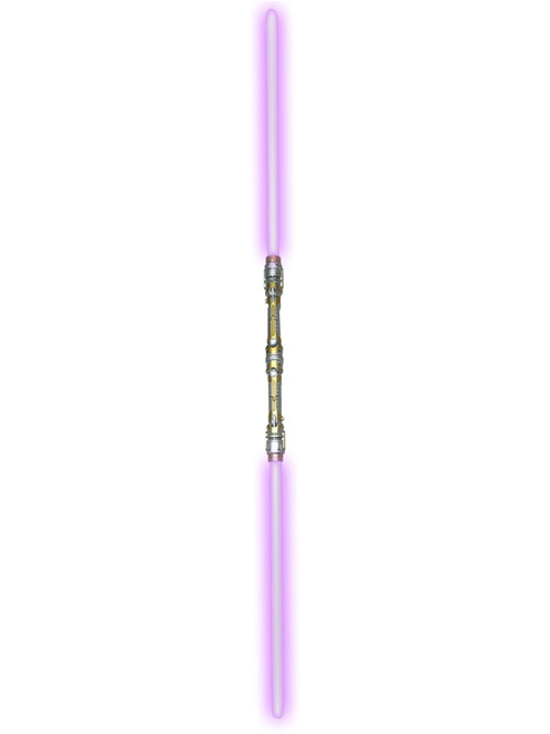 double bladed lightsaber purple