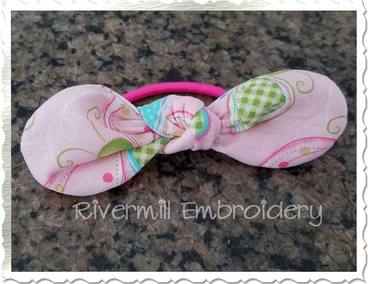 In The Hoop Hair Bow Machine Embroidery Design Rivermill Embroidery