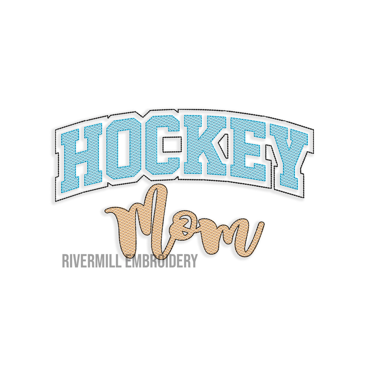Hockey Mom Sketch Machine Embroidery Design Rivermill Embroidery hockey-mom-sketch-machine-embroidery-design-rivermill-embroidery
