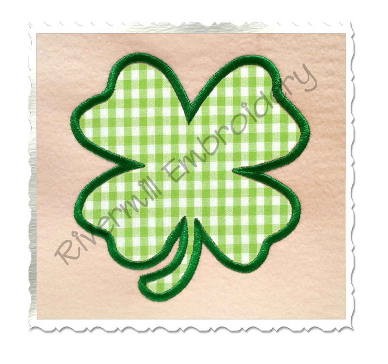 pics 4 Leaf Clover Embroidery Design rivermill embroidery