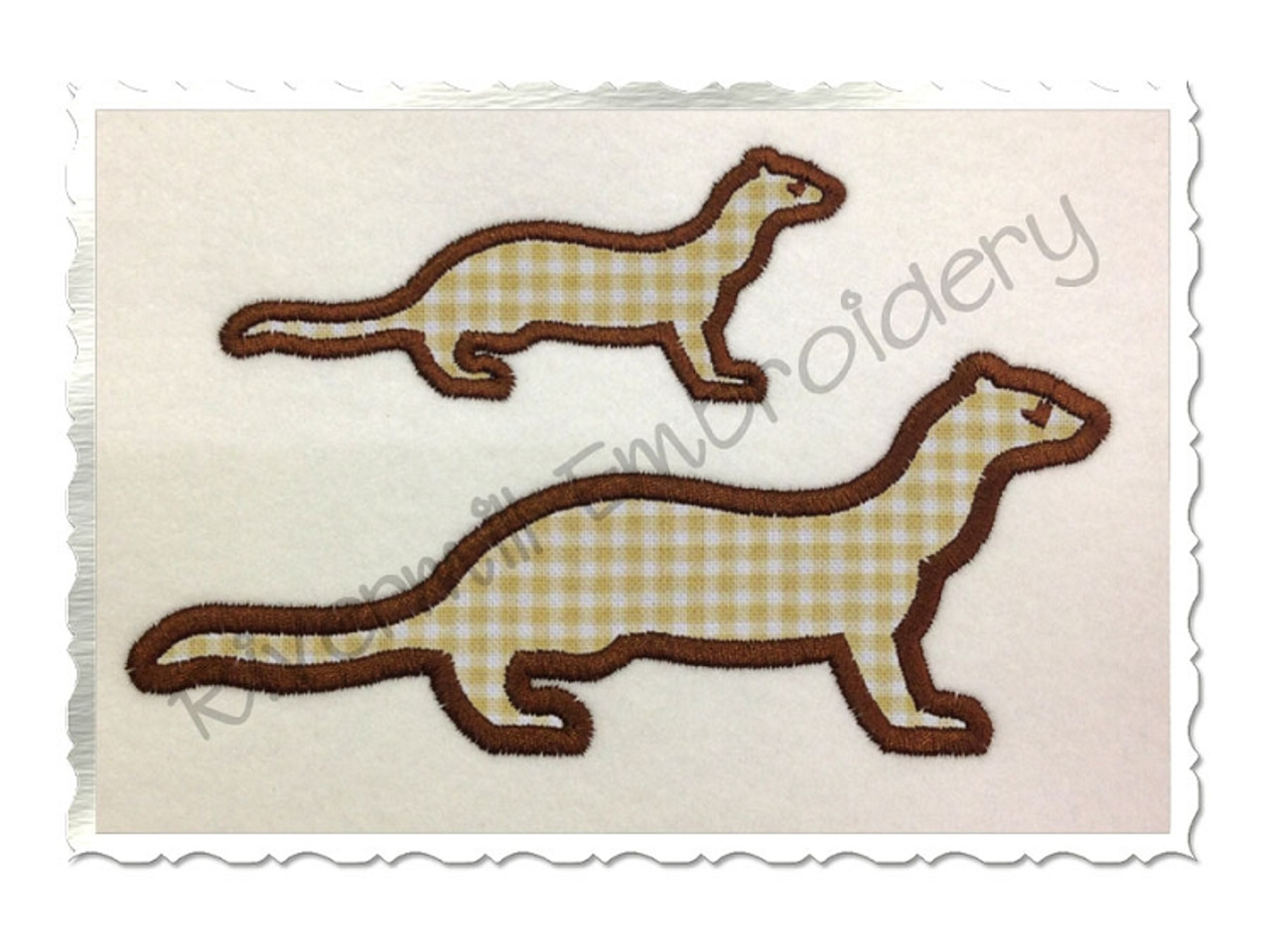 Ferret Trouble Embroidery Design