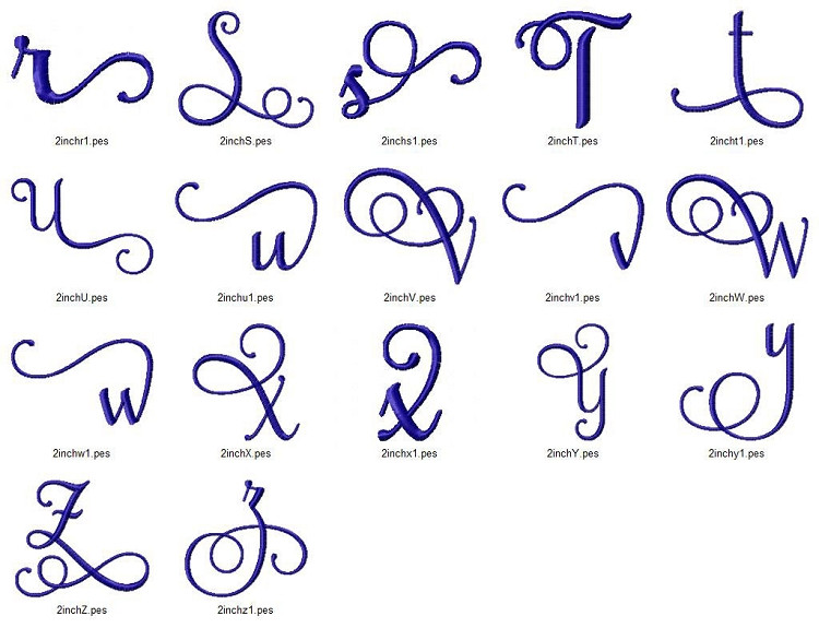 Cursive Set Cursive Lettering Sets