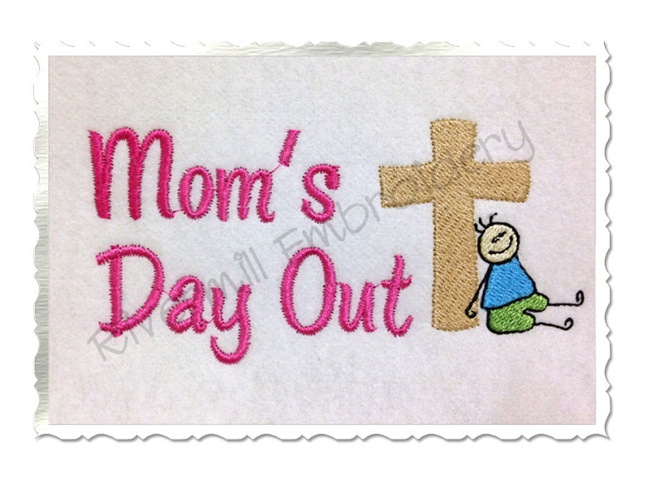 One Loved Mama Sketch Machine Embroidery Design - Rivermill Embroidery