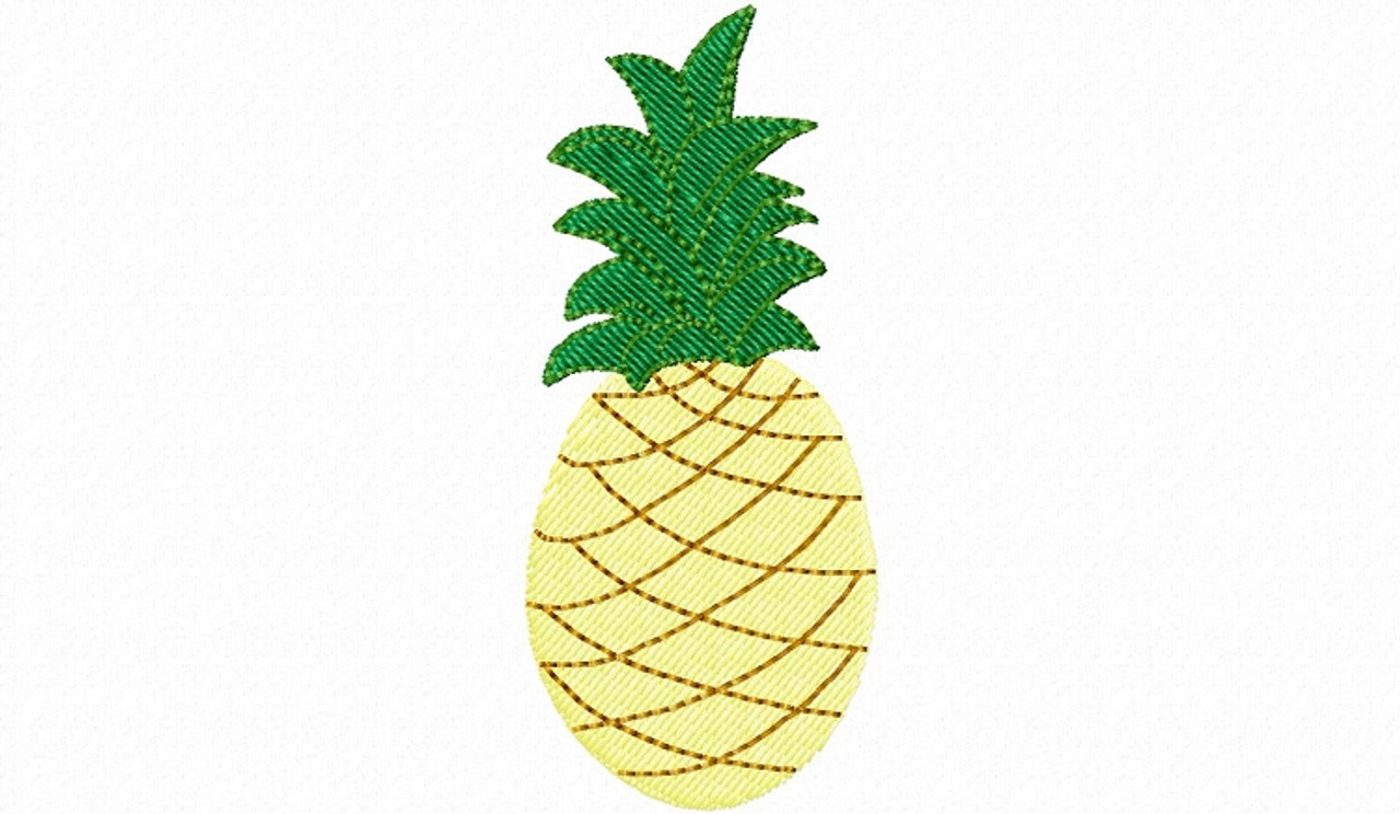 Fruit Ninja Pineapple machine embroidery design fill stitch -  Portugal