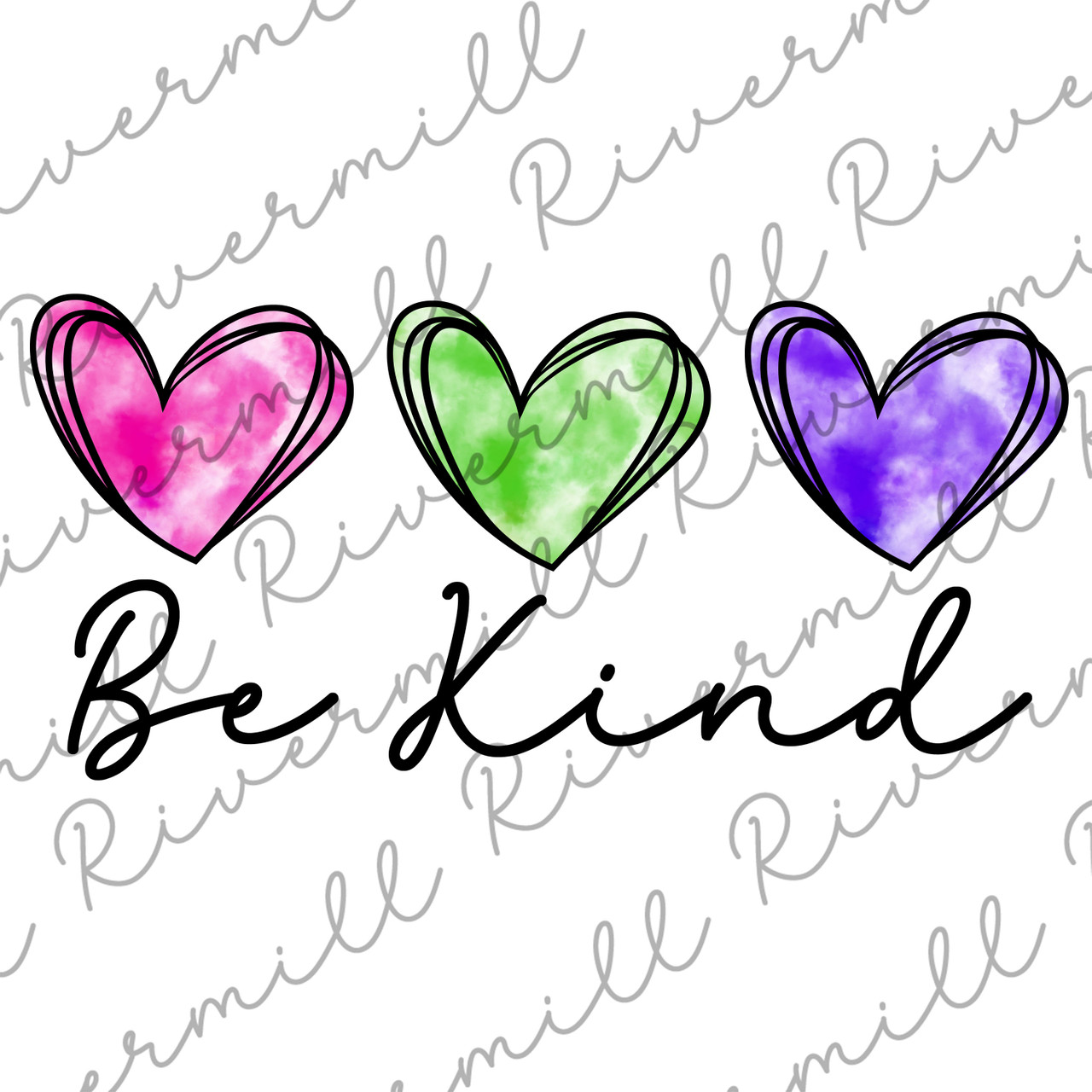 Be Kind PNG Printable - Rivermill Embroidery