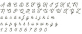 Nicky Machine Embroidery Font Alphabet - Rivermill Embroidery