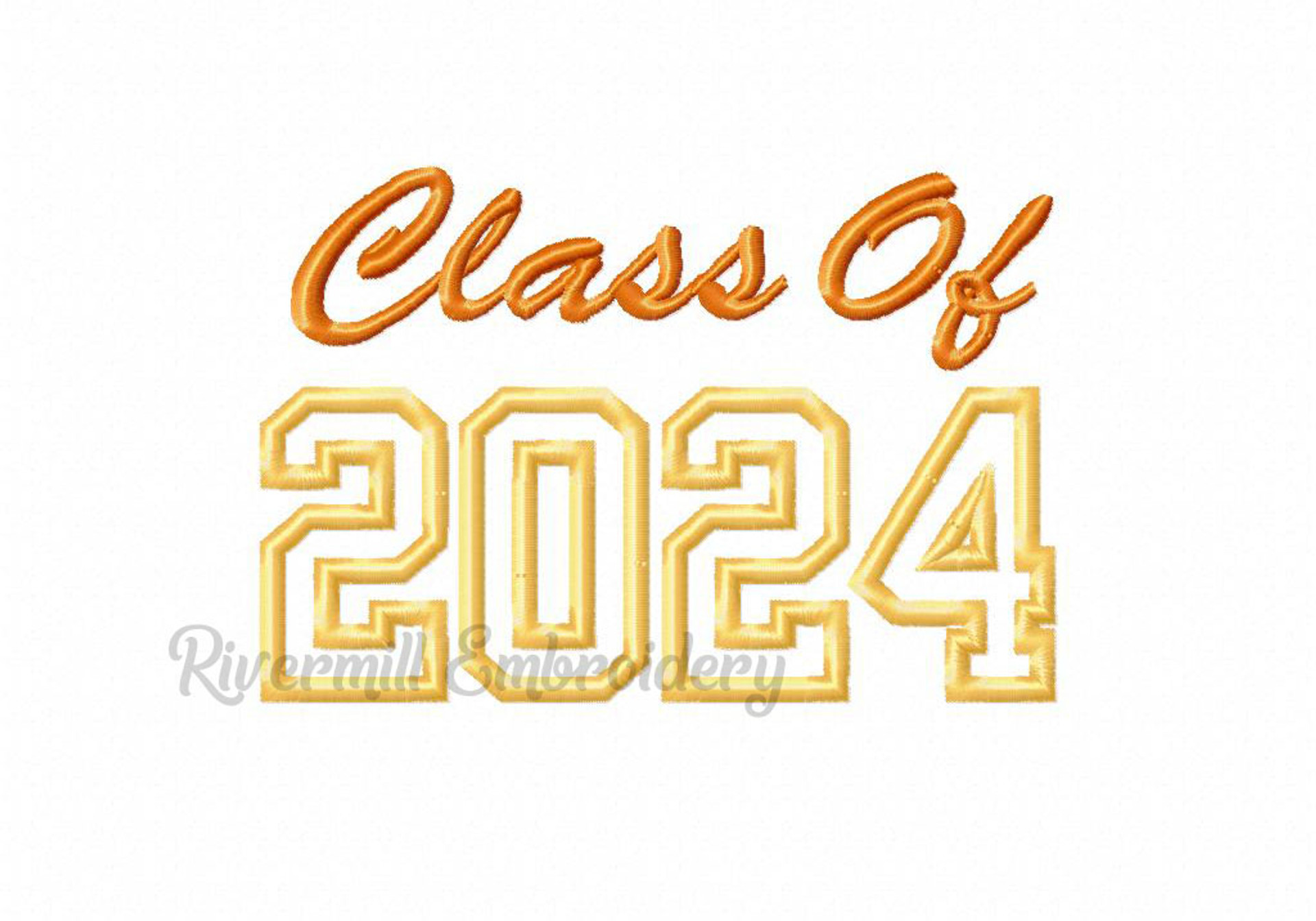 Class of 2025 Applique Machine Embroidery Design Rivermill Embroidery
