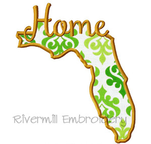 Applique Florida Home Machine Embroidery Design (Style 2)