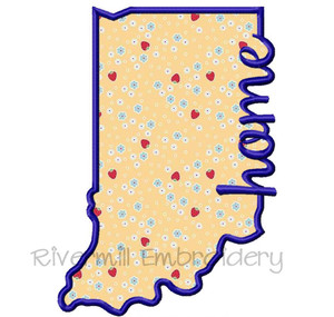 Applique Indiana Home Machine Embroidery Design