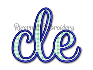 Applique "cle" Cleveland Ohio Machine Embroidery Design