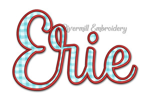 Applique Erie Ohio Machine Embroidery Design