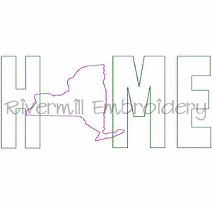 Raggy Applique New York Home Machine Embroidery Design