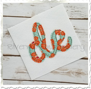 Raggy Applique Delaware "de" Machine Embroidery Design