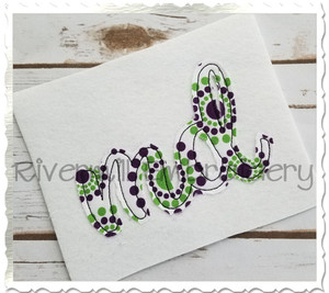 Raggy Applique Maryland "md" Machine Embroidery Design