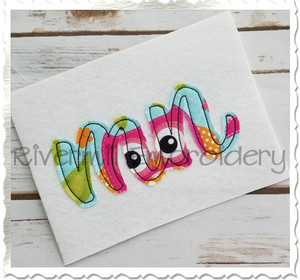 Raggy Applique Minnesota "mn" Machine Embroidery Design