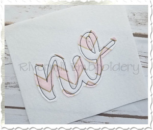 Raggy Applique Nevada "nv" Machine Embroidery Design