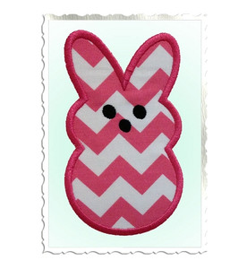 Bunny Shaped Marshmallow Candy Applique Machine Embroidery Design