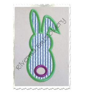 Bunny With A Tail Applique Machine Embroidery Design