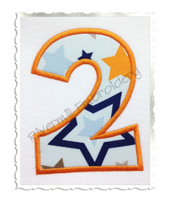 Happy Applique Numbers Machine Embroidery Designs