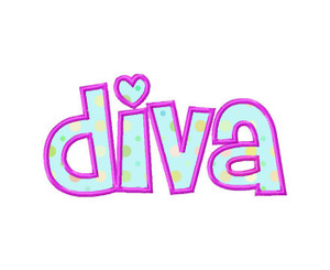 Diva Applique Machine Embroidery Design