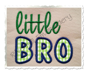 Little Bro Applique Machine Embroidery Design