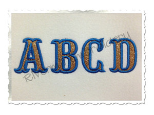 Small 2 Inch Carnival Applique Machine Embroidery Alphabet
