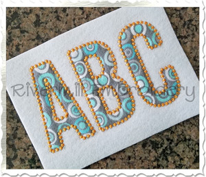 Walter Candlewick Applique Machine Embroidery Alphabet