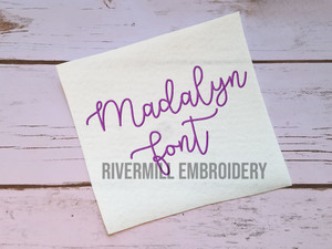 Madalyn Font Machine Embroidery Alphabet