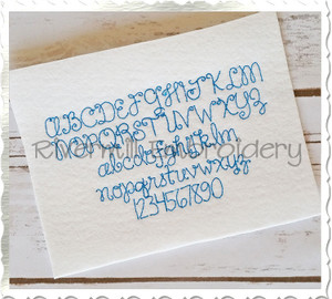 Small Happy Day Bean Stitch Machine Embroidery Alphabet