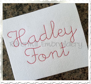 Hadley Vintage Bean Stitch Machine Embroidery Alphabet