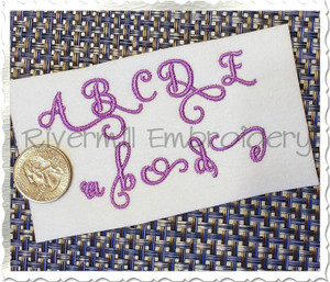 Small Samantha Script Alternate Letters (Set 3) Machine Embroidery Font Alphabet