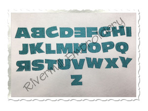 Wacky Machine Embroidery Alphabet