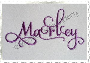 Samantha Script Alternate Letters (Set 1) Machine Embroidery Font Alphabet