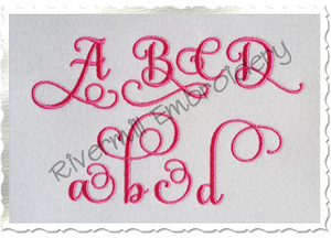 Samantha Script Alternate Letters (Set 2) Machine Embroidery Font Alphabet