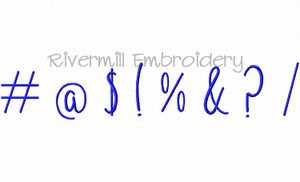 FREE Punctuation Set - Machine Embroidery Designs (Set 3)