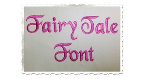 Fairy Tale Machine Embroidery Font Alphabet