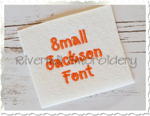 Small Mini Jackson Machine Embroidery Font Alphabet - 1/2" & 3/4"
