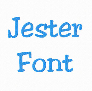 Jester Machine Embroidery Font