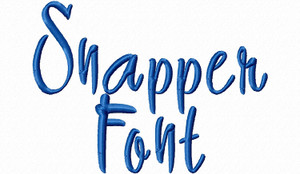 Snapper Machine Embroidery Font