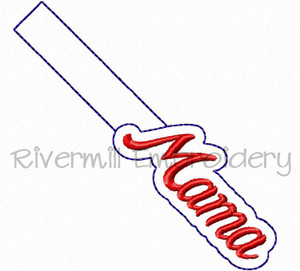 Mama In The Hoop Snap Tab Key Fob Machine Embroidery Design