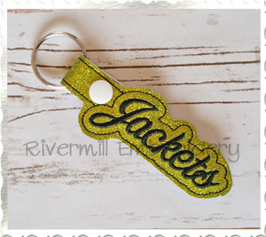 Jackets In The Hoop Snap Tab Key Fob Machine Embroidery Design