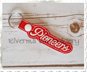 Pioneers In The Hoop Snap Tab Key Fob Machine Embroidery Design