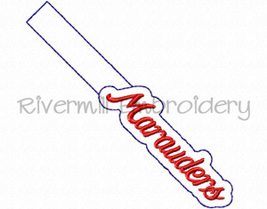 Marauders In The Hoop Snap Tab Key Fob Machine Embroidery Design