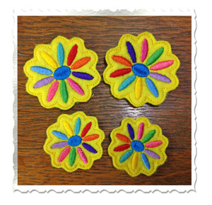 Daisy Feltie Machine Embroidery Design