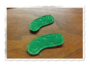 Pickle Feltie Machine Embroidery Design