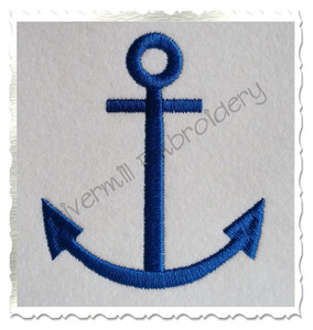 Small Anchor Machine Embroidery Design