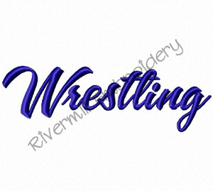 Wrestling Machine Embroidery Design