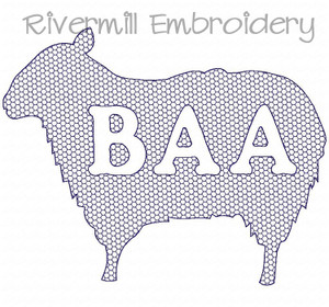 Sheep Machine Embroidery Design
